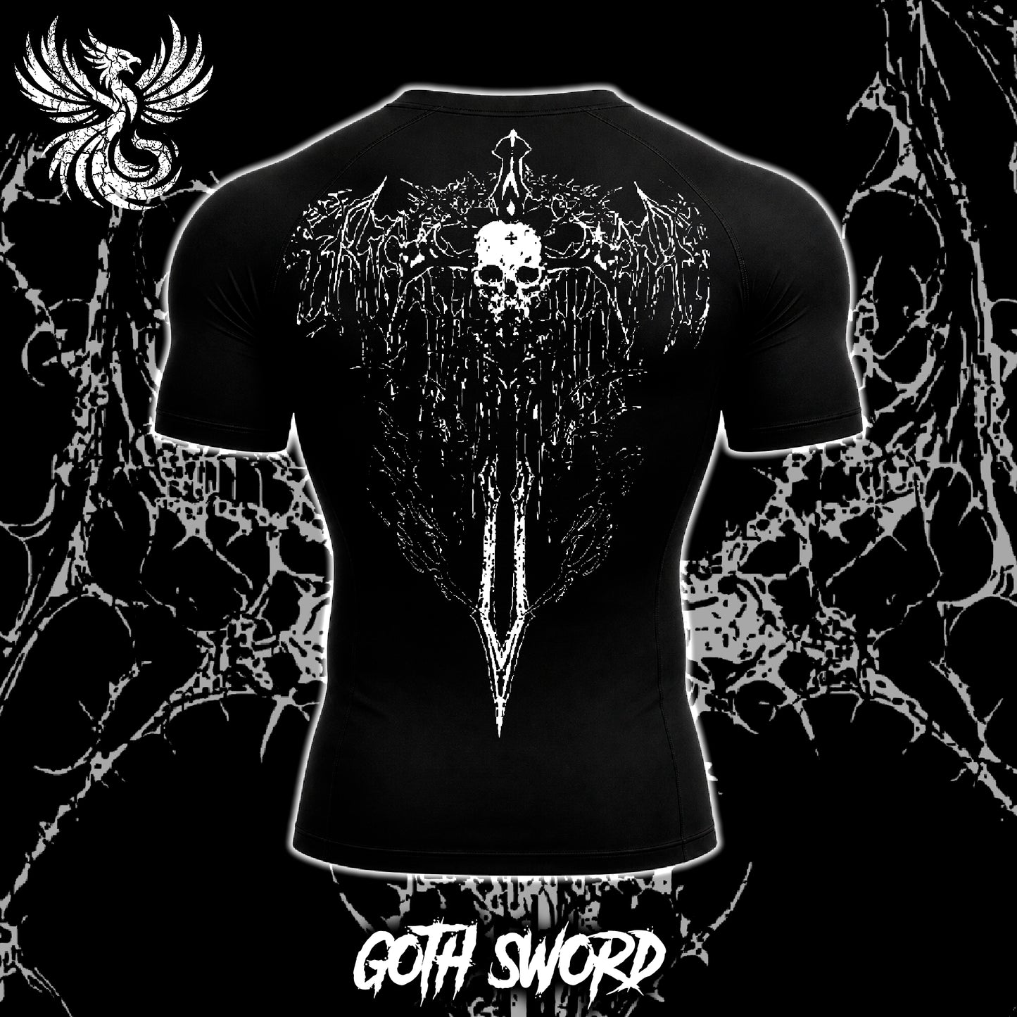 Playera De Compresion Goth Sword