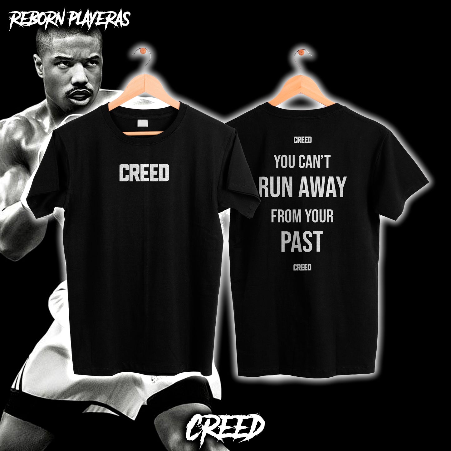 Playera Oversize You Can't Run Away From Your Past
