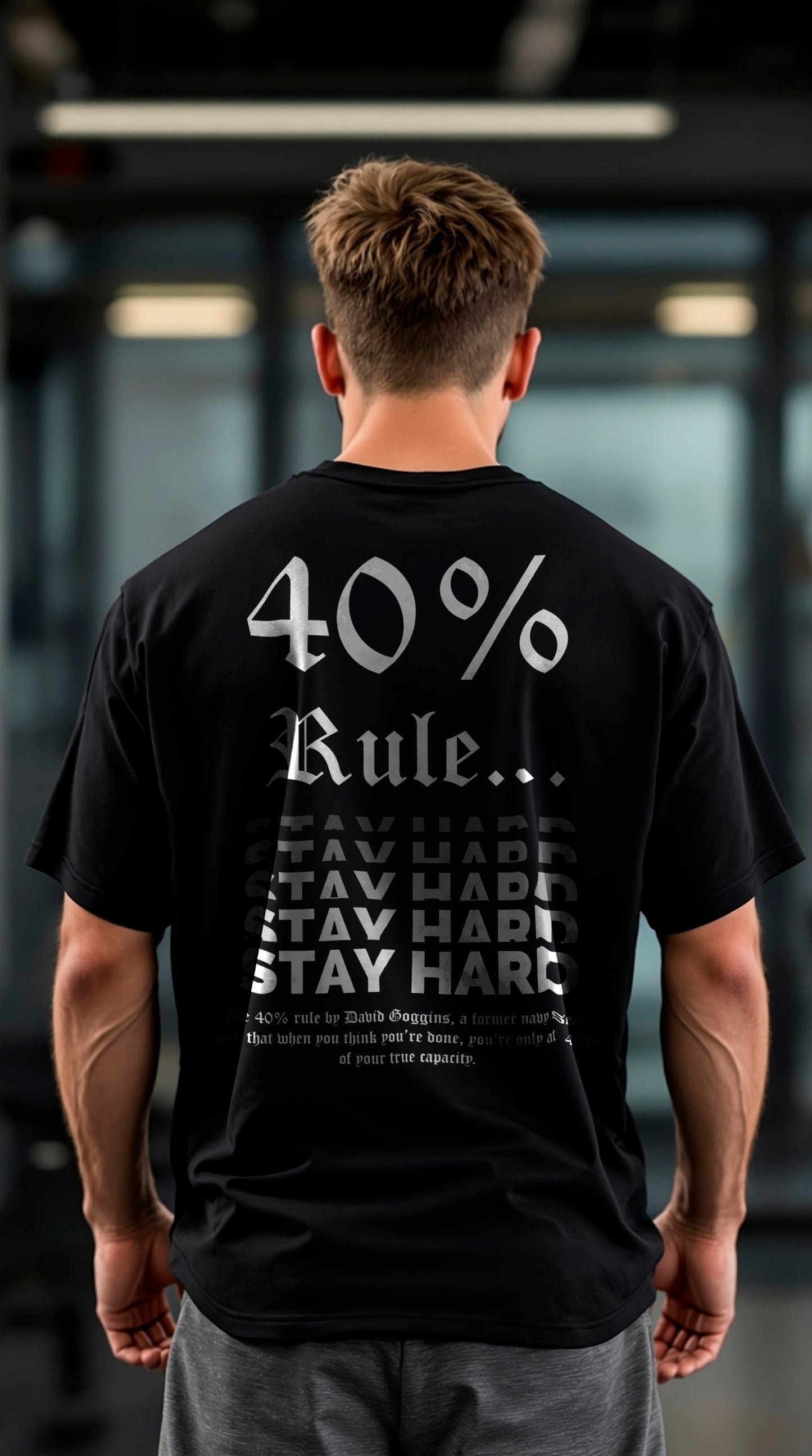 Playera Oversize Regla 40 Mentalidad