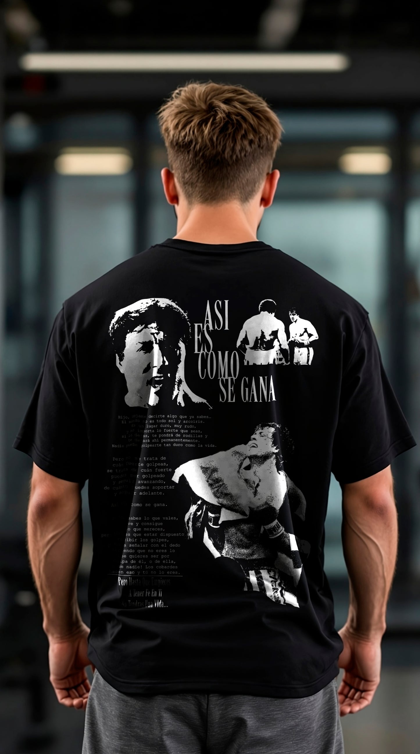 Playera Oversize Asi Es Como Se Gana