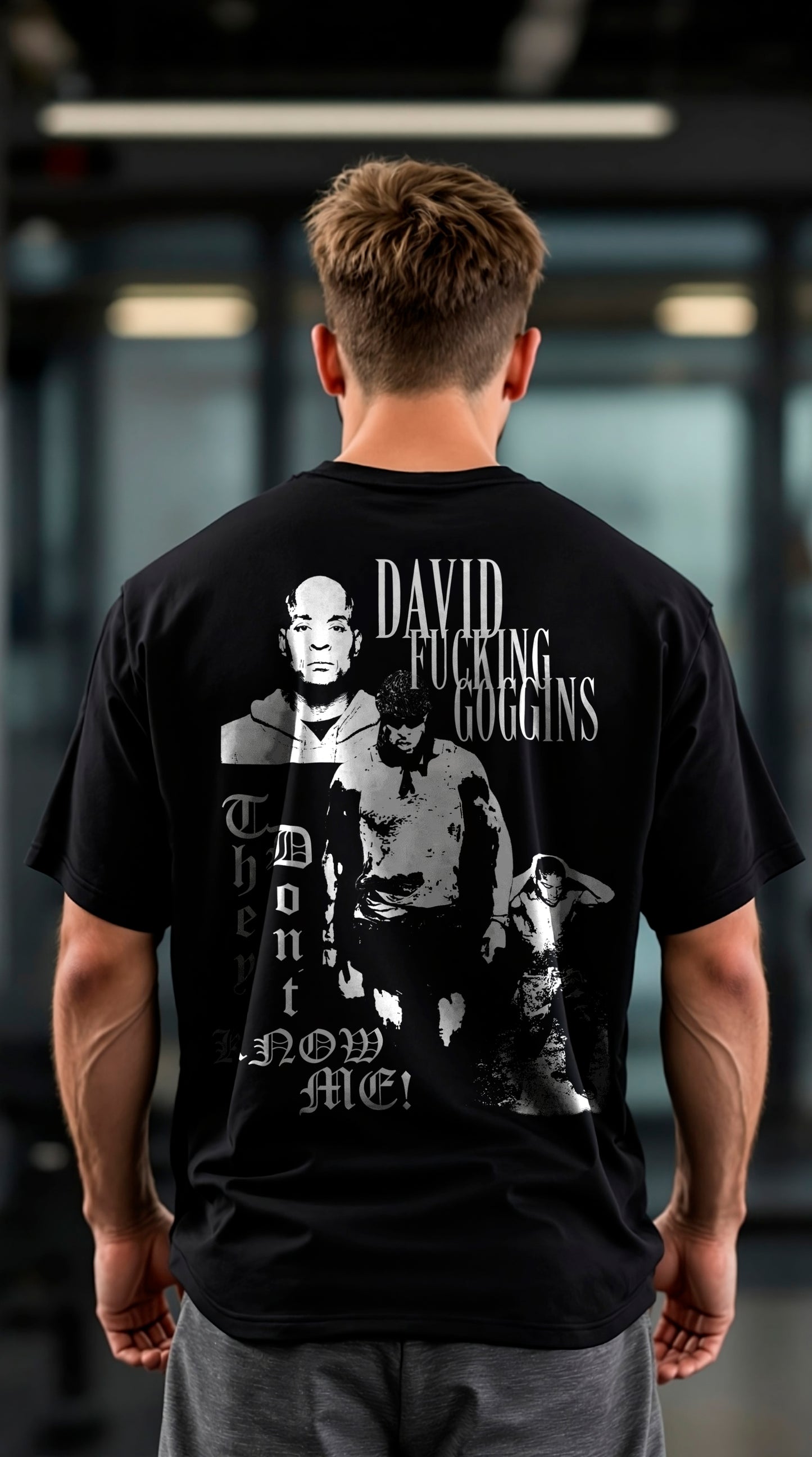 Playera Oversize Efecto Goggins