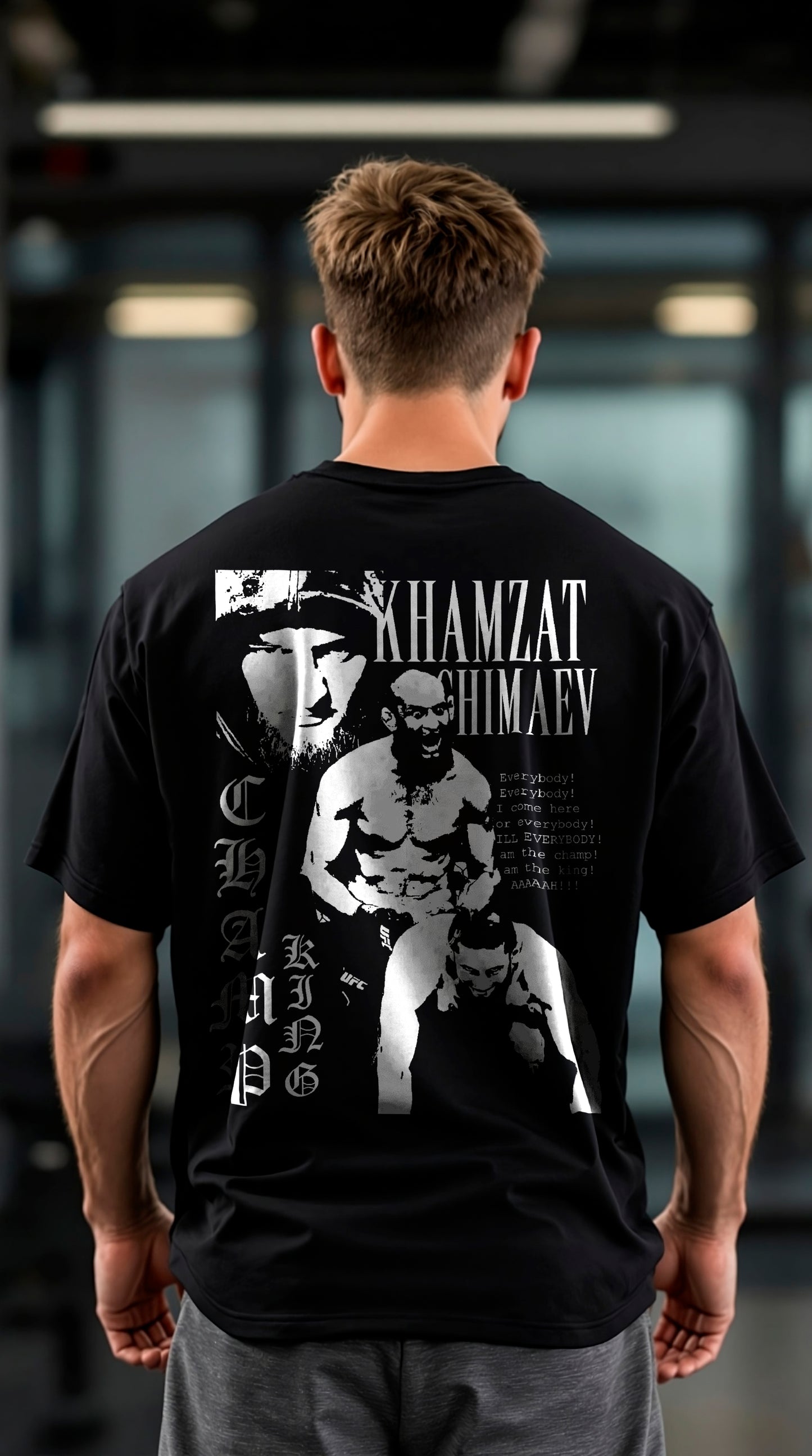 Playera Oversize Chimaev Campeon