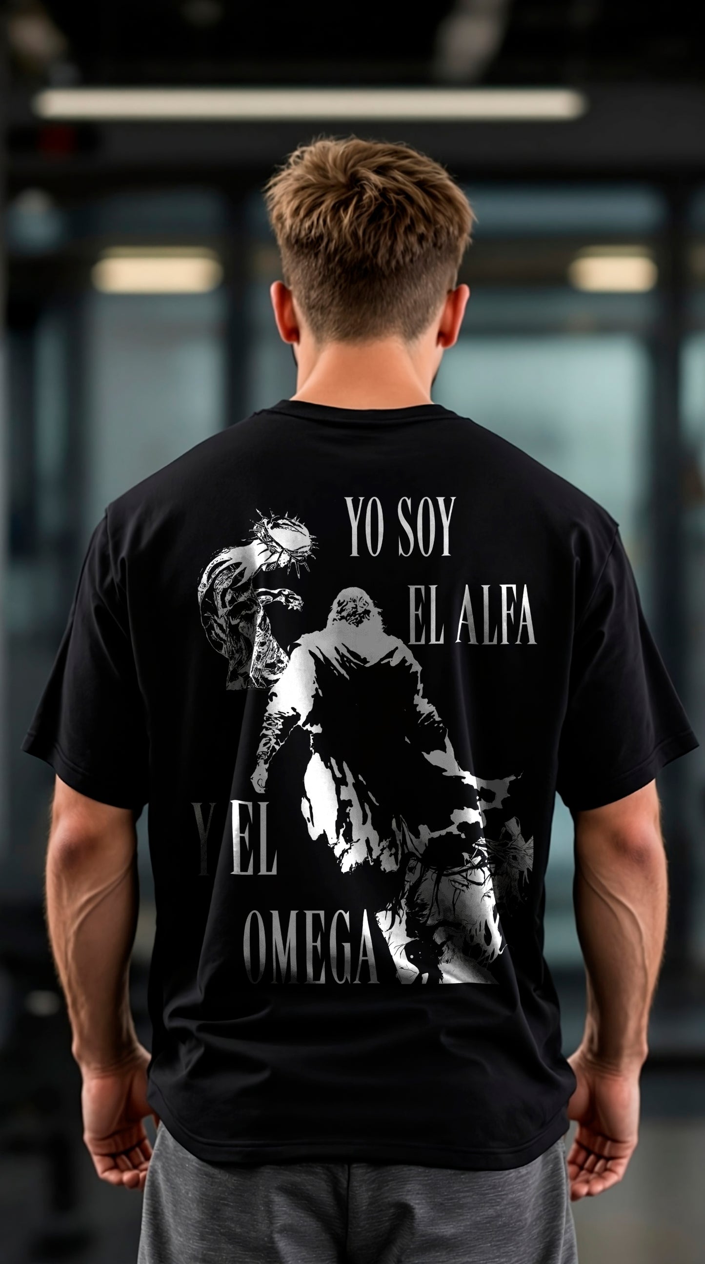 Playera Oversize Alfa Y Omega