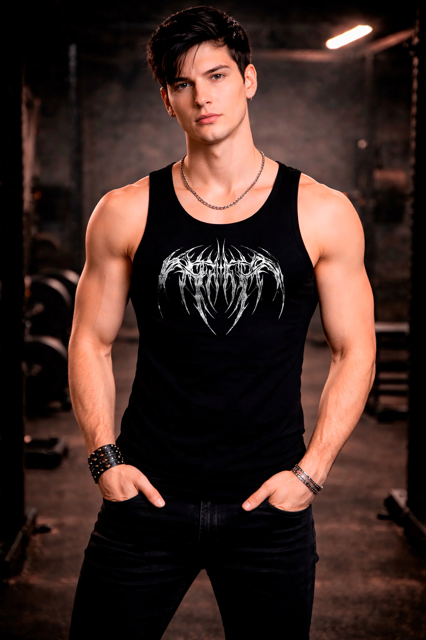 Tank Top Columna Espinas Gotico Gym