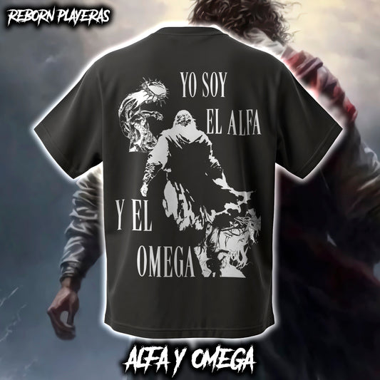 Playera Oversize Alfa Y Omega
