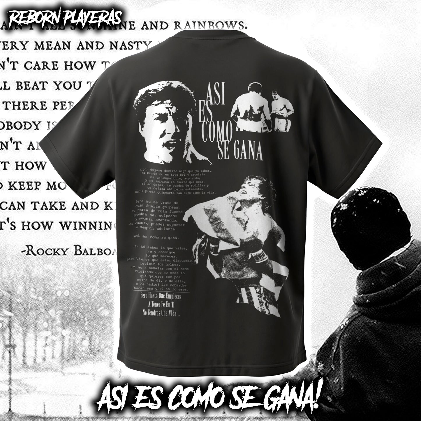 Playera Oversize Asi Es Como Se Gana