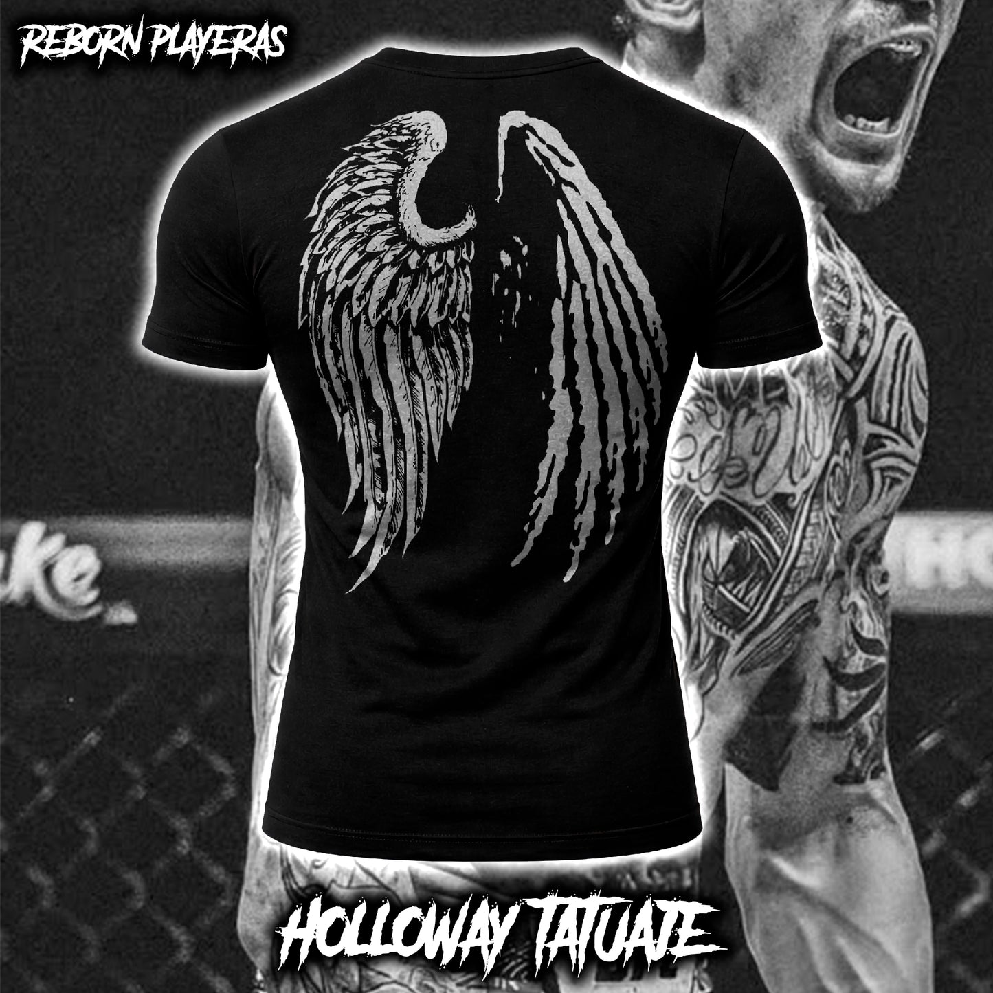 Playera Tatuajes Holloway Alas